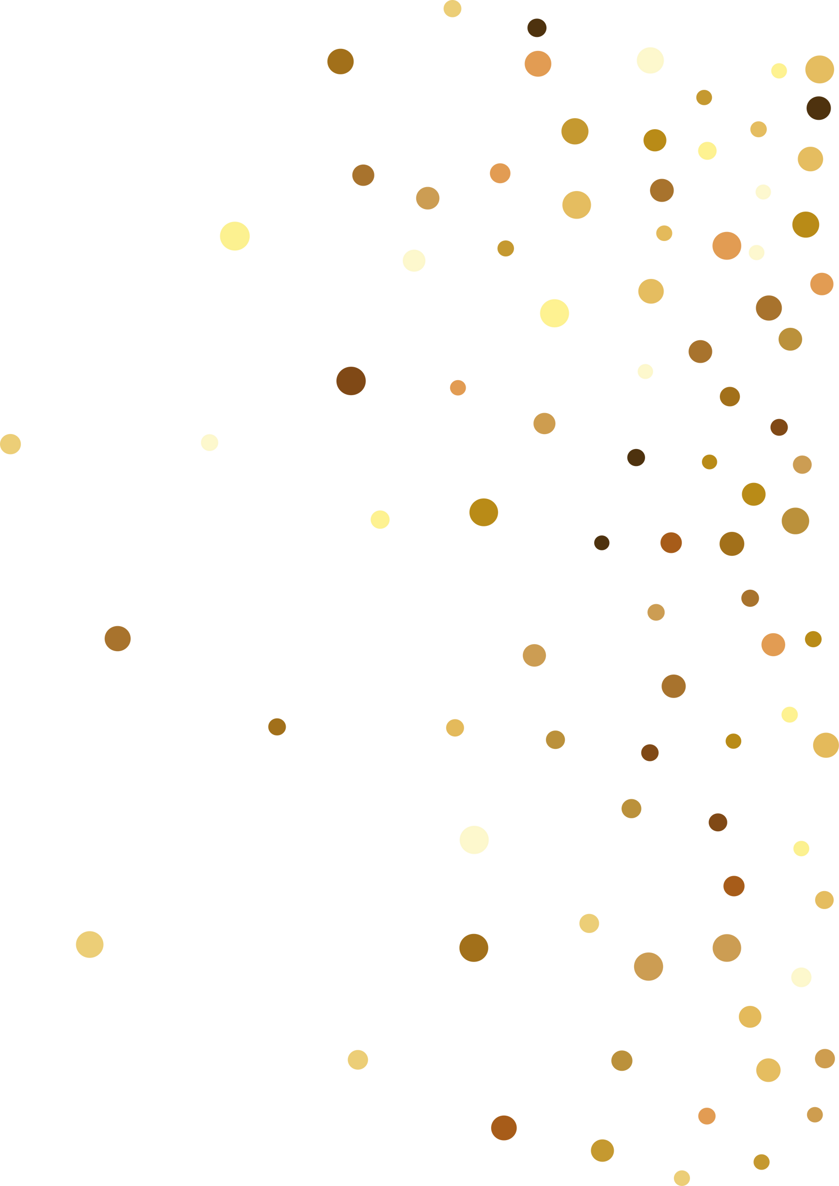 Gold confetti, Christmas decorations